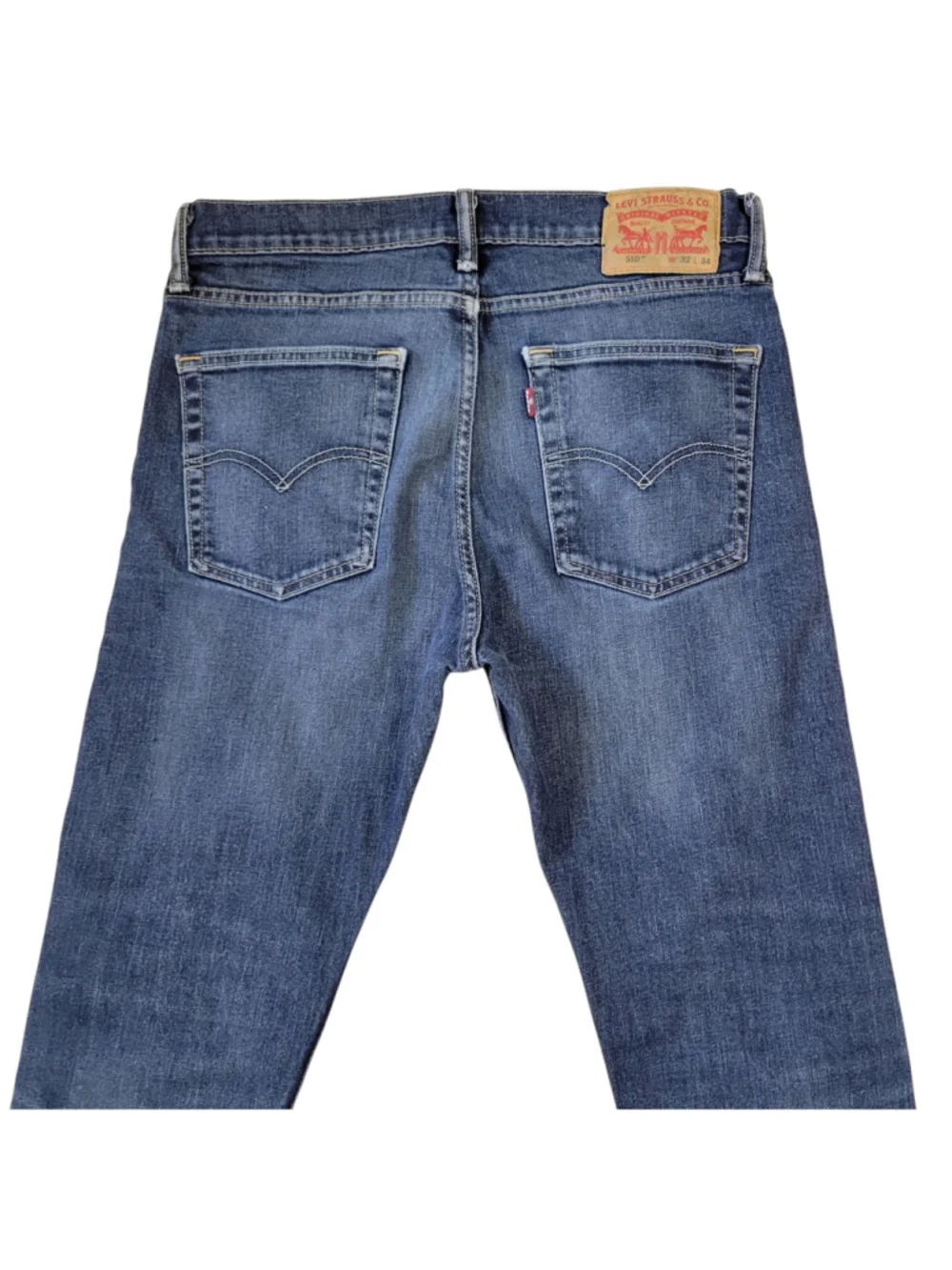 Levi's 510 Slim Straight Blue Jeans Size 32/34 Men's Excellent Condition